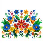 استیکر پارچه و لباس مدل گل ایرونی