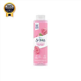 شامپو بدن اسکراب دار سنت ایوز Stives اورجینال گل رز و آلوئه ورا حجم 650 گرم