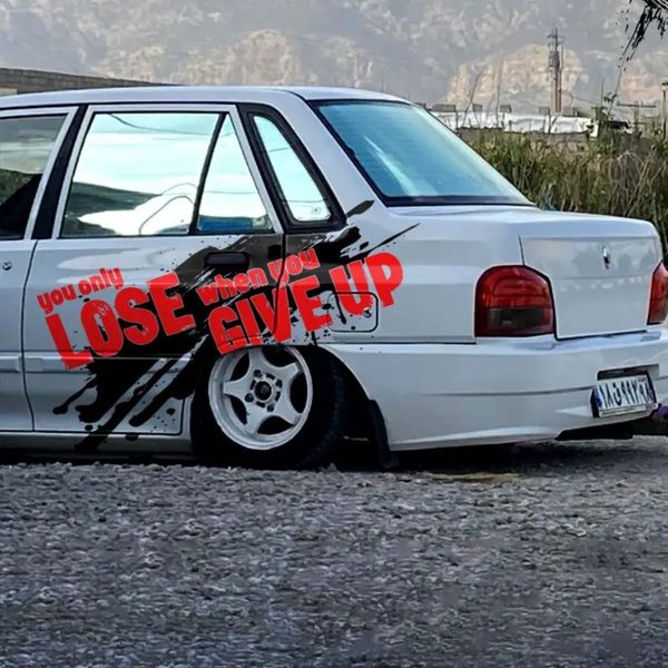 برچسب خودرو ونگارد طرح LOSE GIVE UP 2