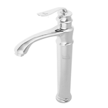 شیر روشویی پایه بلند اسناپل مدل بامبو | طراحی مدرن، بدنه برنجی، پرلاتور کاهنده مصرف آب