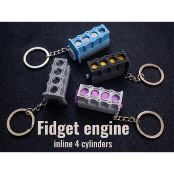 جاکلیدی فیجت موتور درون‌خطی 4 سیلندر سه‌بعدی