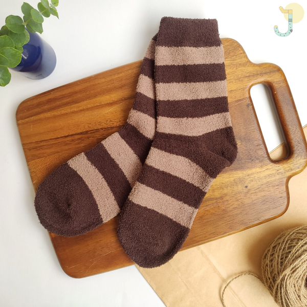 جوراب نیم ساق بوکله مردانه طرح رینگی پهن برند COCO & HANA