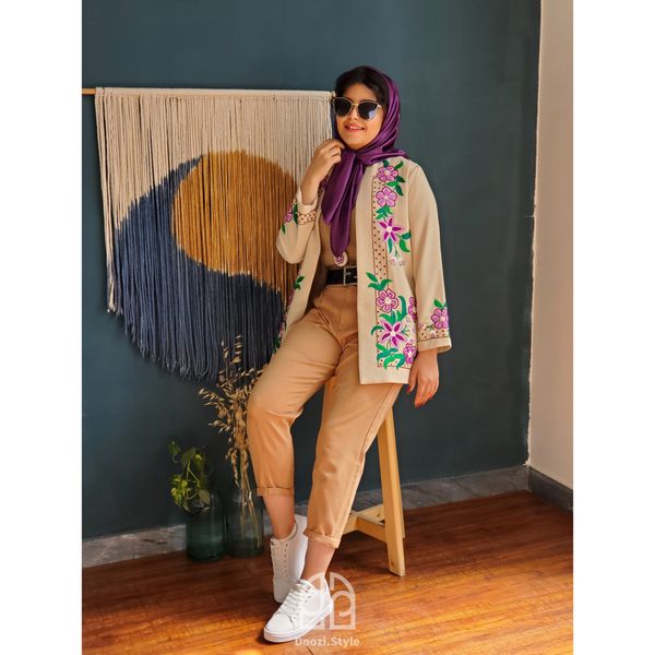 کت گلدوزی شده با دست کد C0401