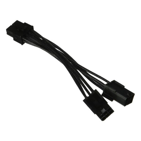 کابل برق کارت گرافیک 8 پین به دو 6 پین مدل CA140 طول 0.1متر
