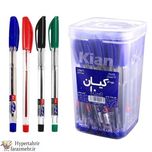 خودکار کیان ( Kiyan ) با قطر نوشتاری 0.7و1.0 میلیمتر رنگبندی ( آبی - قرمز- مشکی )