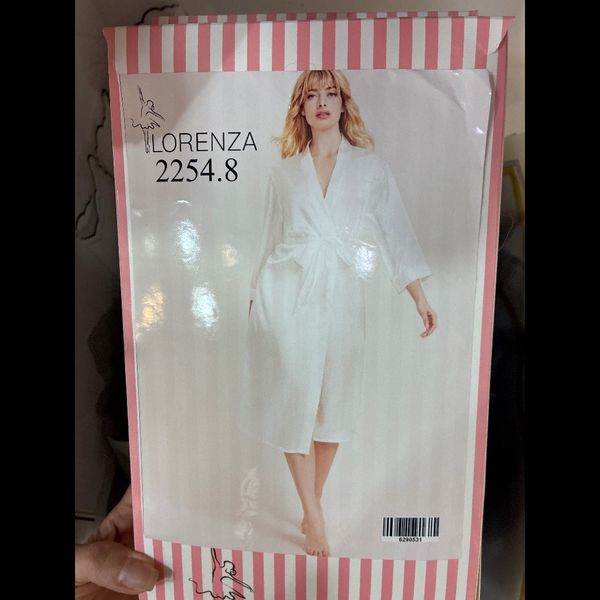 روبدوشامبر بلند استین سه ربع عروس برند لورنزا