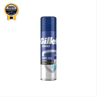 ژل اصلاح ژیلت Gillette اورجینال سریز پاک کننده حاوی ذغال حجم 200 میل