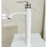 شیر روشویی پایه بلند اسناپل مدل بامبو | طراحی مدرن، بدنه برنجی، پرلاتور کاهنده مصرف آب