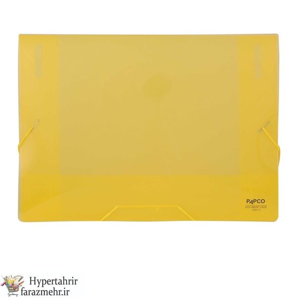 کیف مدارک کش دار پاپکو  (PAPCO)  شفاف کد S501-3T رنگبندی ( سفید-قرمز-دودی-زرد-سبز-آبی-بنفش)