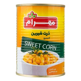 کنسرو ذرت شیرین 400 گرم مهرام