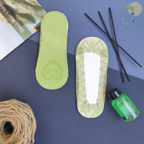 جوراب کالجی زنانه طرح زیگزاگی برند وارداتی