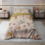 سرویس روتختی پارچه ترک برند ولارا طرح گل و گیاه کد R 164