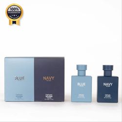 ادکلن مردانه دفکتو Defacto اورجینال مدل NAVY & Blue حجم 50 میل بسته 2 عددی