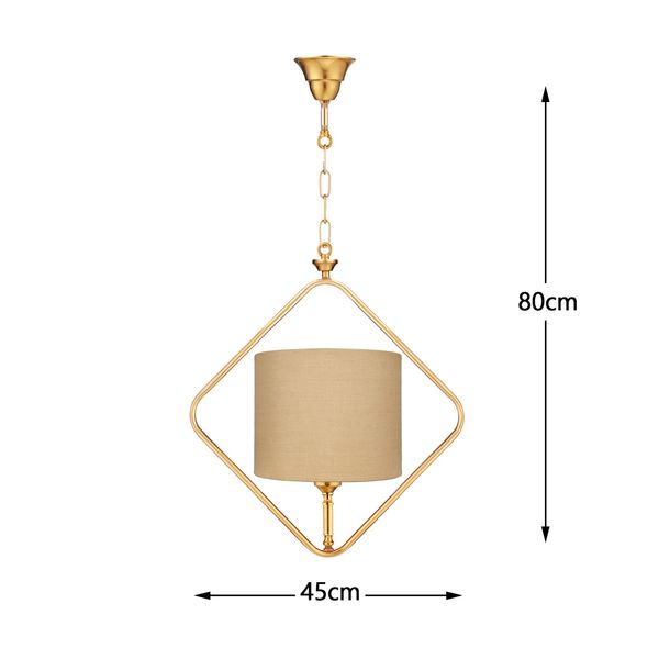 چراغ آویز زیمادور مدل دیاموند کد ZD-08