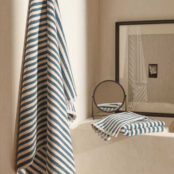 حوله دست و صورت زارا هوم طرح STRIPED JACQUARD