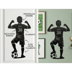 تابلوی قابل تنظیم دیواری/درب (Personalized Wall Football Art)