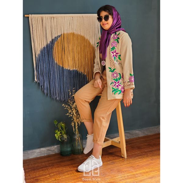 کت گلدوزی شده با دست کد C0401