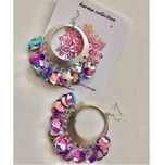 گوشواره بنفش هفت رنگ