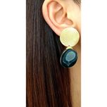 گوشواره فیک استون مشکی