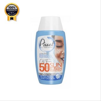 کرم ضد آفتاب بی رنگ پیکسل Pixxel پوست چرب و جوش دار SPF 50 حجم 50 میل