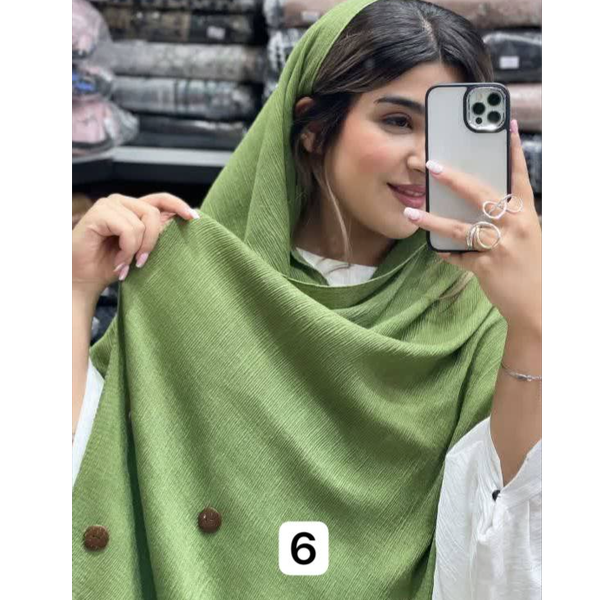 شال برشکا طرح دکمه
