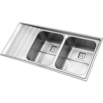 سینک  استیل البرز دو لگنه 734 توکار