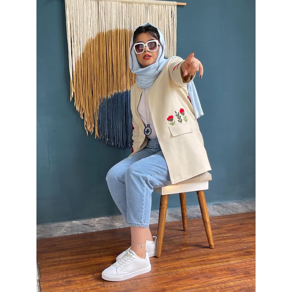 کت گلدوزی شده با دست کد C0101