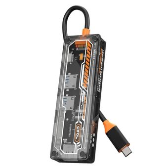 هاب 6 پورت تایپ سی COOL KIT مدل SW6H