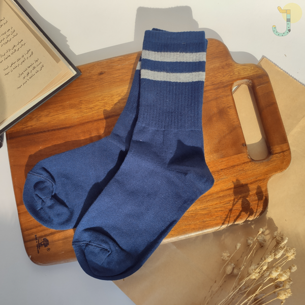 جوراب ساقدار کش انگلیسی یونیسکس طرح دو خط برند دومینو