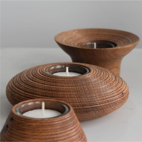 شمعدان چوبی