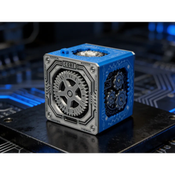 جعبه پازل مکانیکی سه‌بعدی مدل هسته ماشین | Mechanical Core Puzzle Box