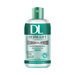 محلول پاک کننده میسلار پوست چرب و جوشدار صورت سبولیفت برند درمالیفت