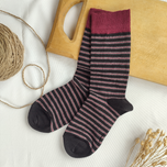 جوراب ساقدار مردانه طرح رینگی ریز برند بارکد