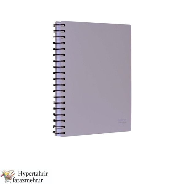 دفتر پاپکو ( Papco ) وزیری 200 برگ کد : A4-632 رنگبندی ( گلبهی-زرد-طوسی روشن-یشمی-طوسی تیره-سرمه ای-بنفش-زرشکی)