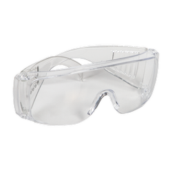 عینک بغل کرکره سفید تک پلاست