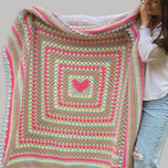 پتو/ شال مبل قلاب بافی مدل لاولی