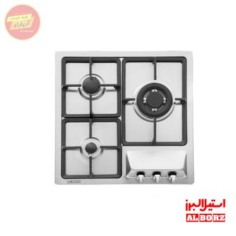 اجاق گاز 3 شعله استیل ایتالیایی S3501 استیل البرز