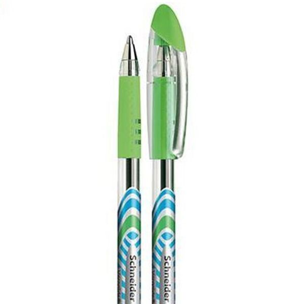 خودکار اشنایدر (SCHNEIDER) آلمانی  مدل SLIDER BASIC XB رنگبندی ( سبز فسفری- نارنجی )