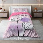 سرویس روتختی پارچه ترک برند ولارا طرح گلوگیاه کد R 68