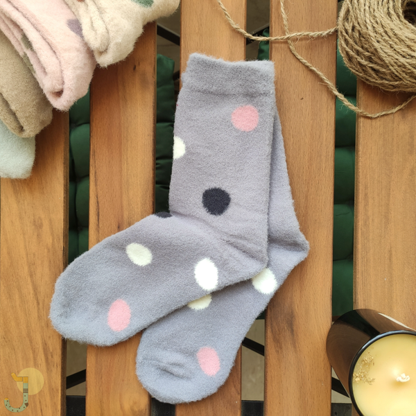 جوراب ساقدار موهر زنانه طرح توپ توپی برند COCO & HANA