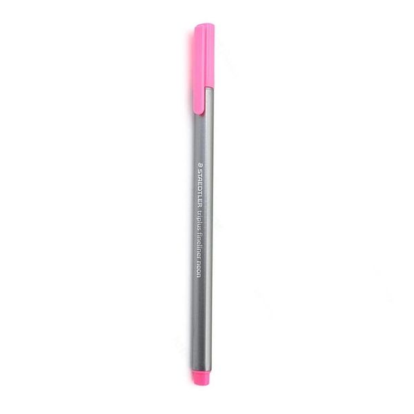 روان نویس نوک نمدی  استدلر (STAEDTLER) مدل تریپلاس   Triplus Fineliner کد 334 رنگبندی ( 48 رنگ )