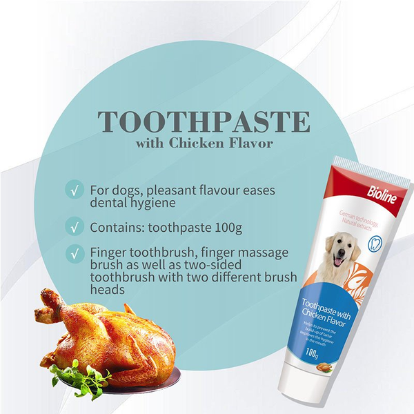 خمیردندان سگ بایولاین /  Bioline dog toothpaste
