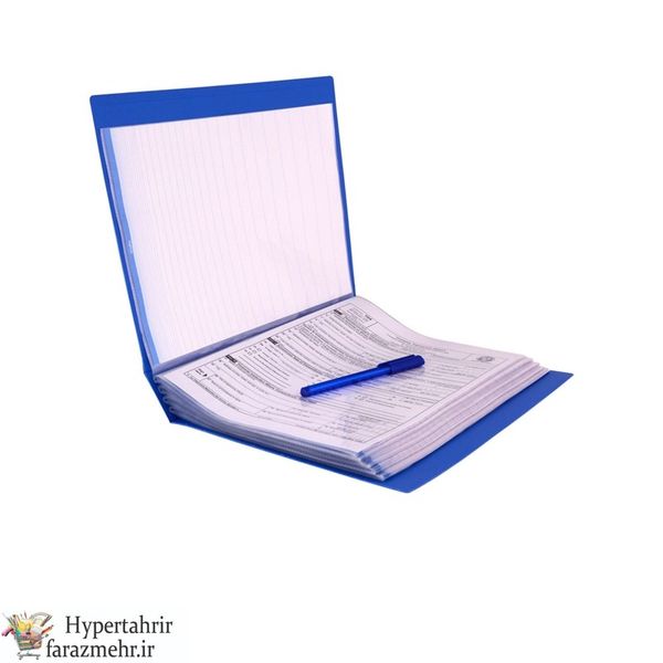 کلیر بوک پاپکو (PAPCO)  80 برگ قاب دار مات کد A4-80M رنگبندی ( مشکی- قرمز-زرد پرتقالی-کرم-سبز-طوسی تیره-آبی-سرمه ای )