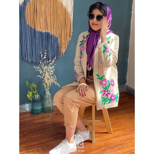 کت گلدوزی شده با دست کد C0401