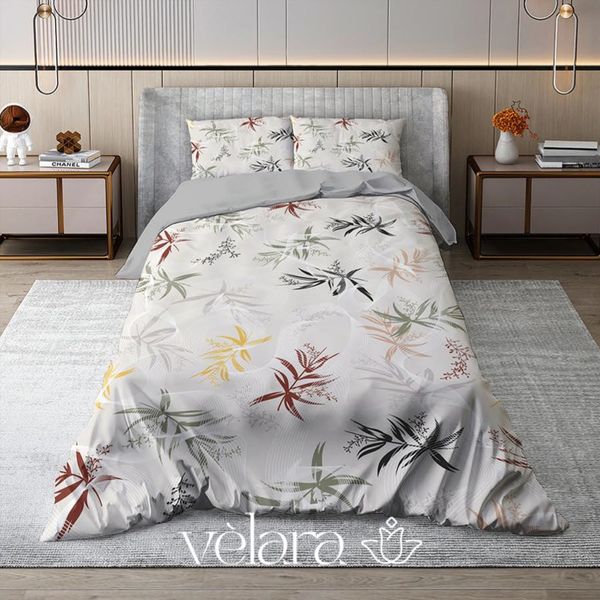 سرویس روتختی پارچه ترک برند ولارا طرح گل و گیاه کد R 191