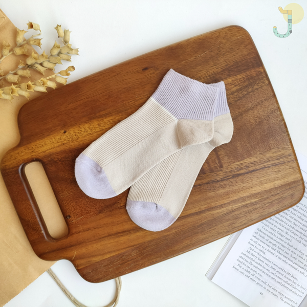 جوراب مچی کبریتی زنانه میکس یاسی و نسکافه ای برند وارداتی