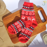 جوراب ساقدار بوکله یونیسکس طرح کریسمسی برند SUS MOOD