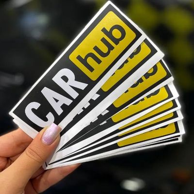 برچسب خودرو ونگارد طرح Car Hub