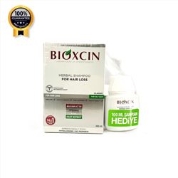 شامپو ضد ریزش کلاسیک بیوکسین Bioxcin اورجینال موهای چرب 300 میل به همراه 100 میل هدیه