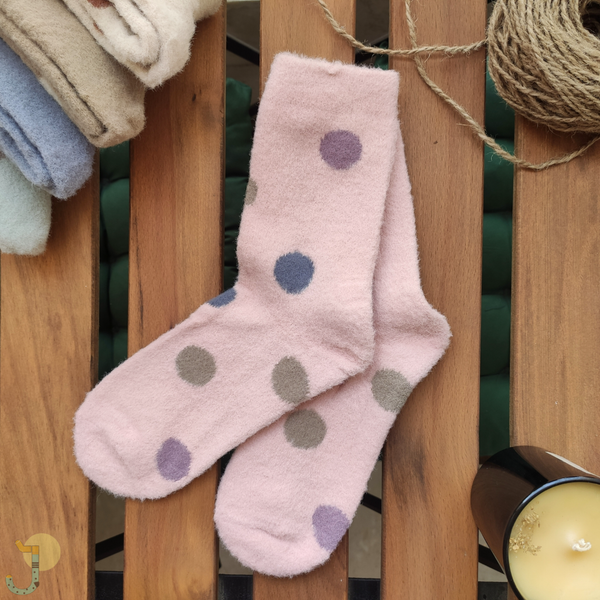 جوراب ساقدار موهر زنانه طرح توپ توپی برند COCO & HANA